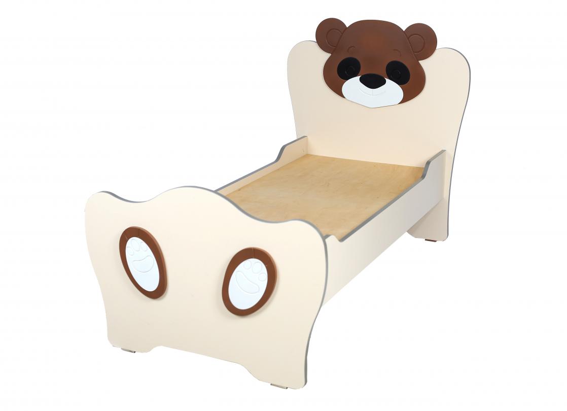 Ліжко дитяче «Ведмежа» з МДФ накладками, без матрацу,з ламінованої ДСП,(ТОВ ‘’АЛМАНТ’’), 1442х793х916 мм.